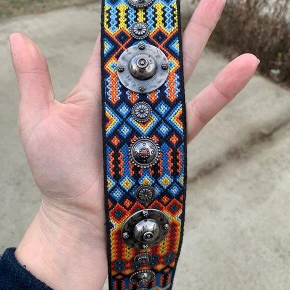 Christian Dior Embroidered Studded Canvas Black Shoulder Strap for Bag - Picture 7 of 8